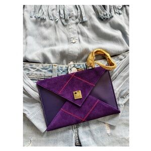 Vintage Leather Celine clutch-passport holder envelope design Phoebe Philo